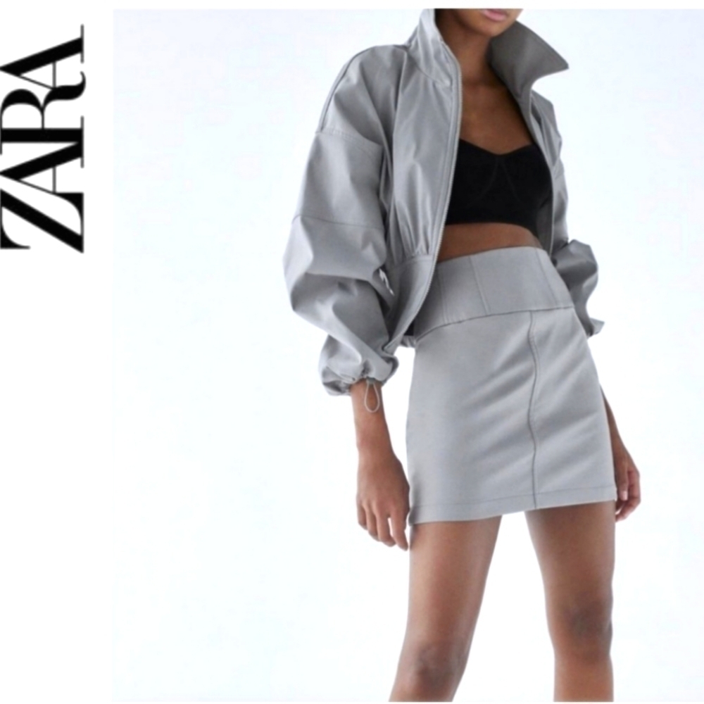ZARA‎ Faux Technical Mini Skirt,
